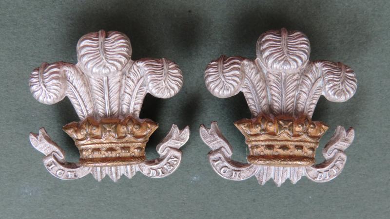 British Army The 3rd Dragoon Guards (Prince of Wales's) Officers Collar Badges