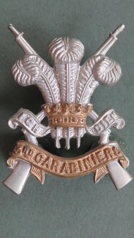 British Army 3rd Carabiniers (Prince of Wales's Dragoon Guards) Collar Badge