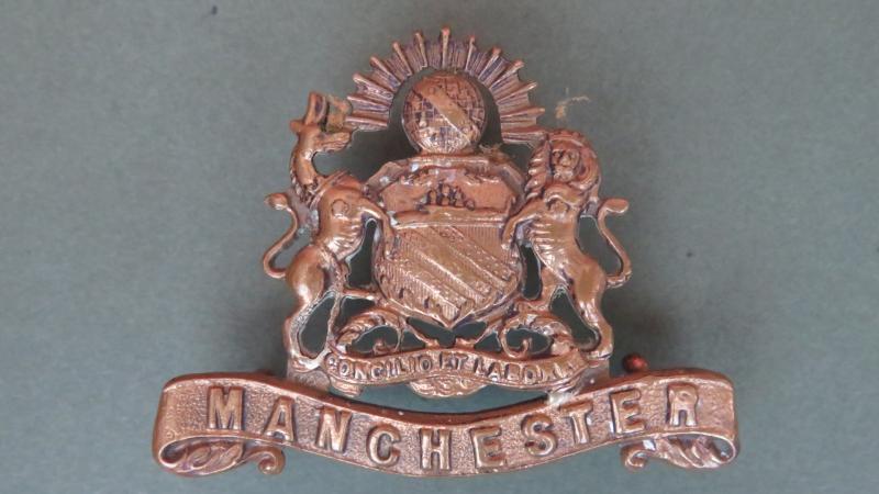British Army The Manchester Regiment Officers' Service Dress Collar Badge