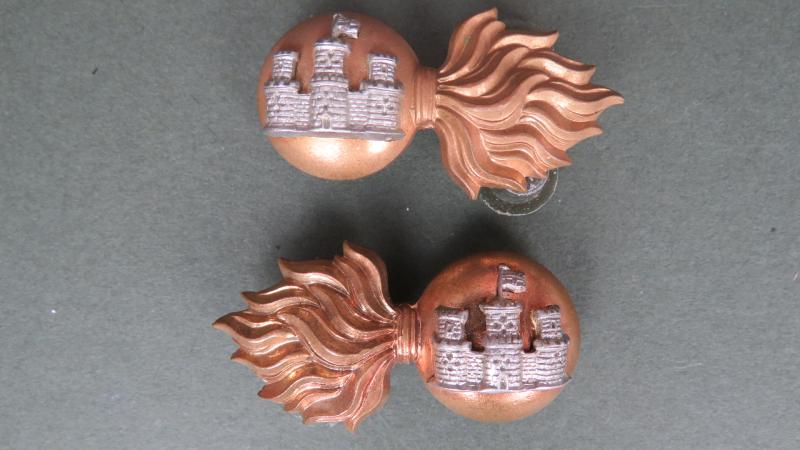 British Army The Royal Inniskilling Fusiliers Collar Badges