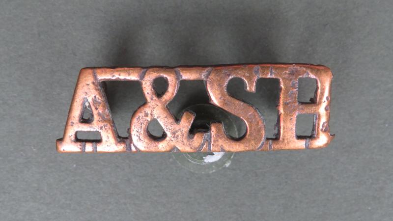 British Army The Argyll and Sutherland Highlanders (Princes Louise's) Shoulder Title