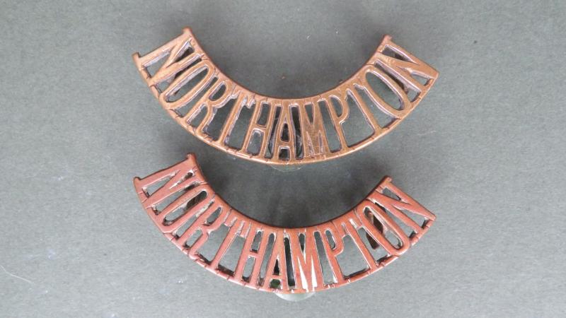 British Army Northamptonshire Regiment Shoulder Titles