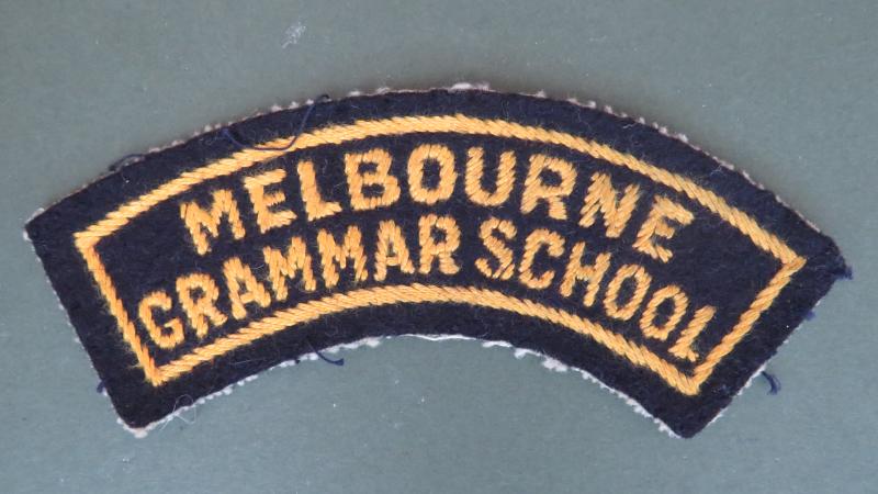 Australia Army Pre 1962 Melbourne Grammar School Shoulder Title