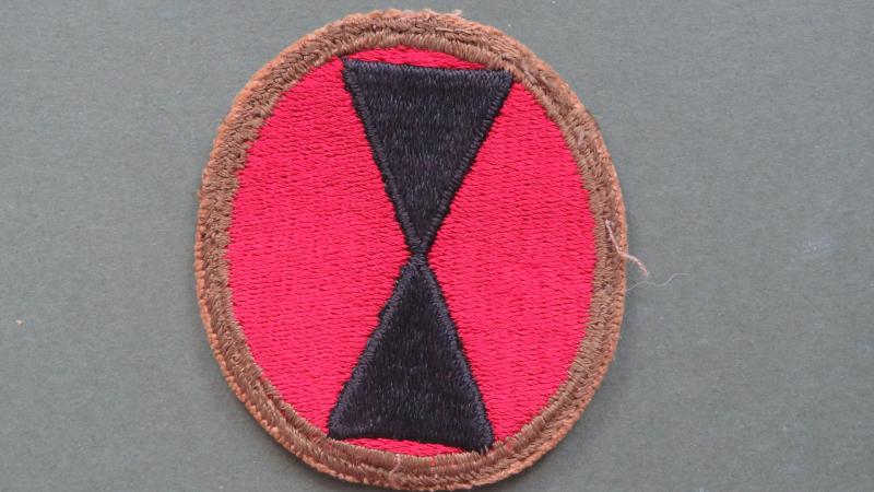 USA Army 1950's / 1960's 7th Division Formation Sign