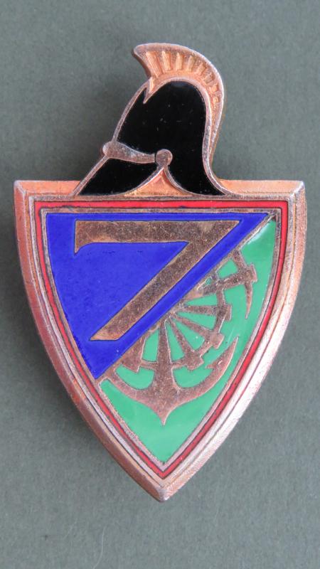 France Army 7th R.G. (Engineer Regiment) Pocket Crest