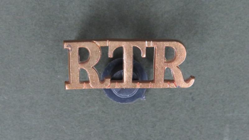 British Army Royal Tank Regiment Officers Shoulder Title