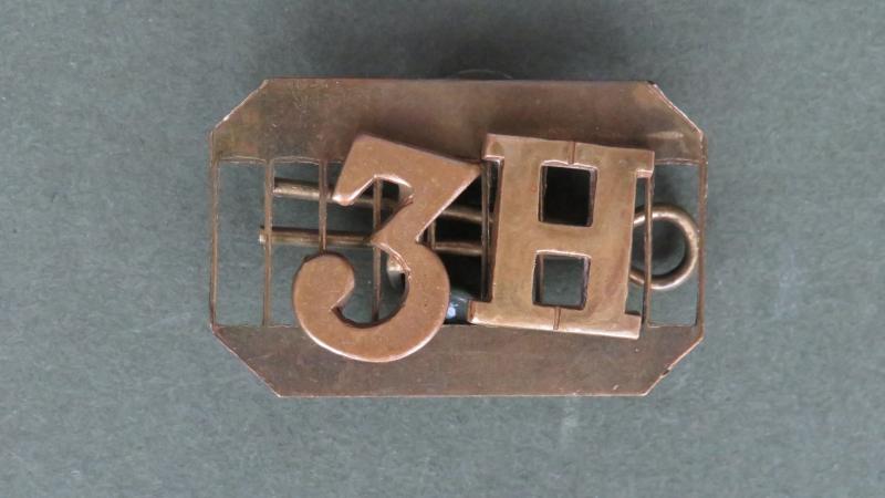 British Army The 3rd Hussars Shoulder Title