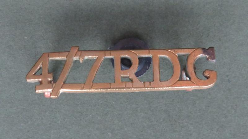 British Army The 4th/7th Royal Dragoon Guards Officer's Shoulder Title