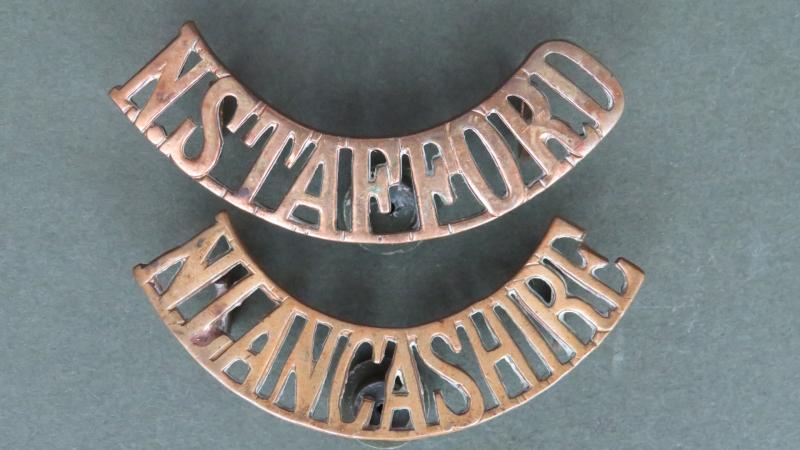 British Army The North Staffordshire Regiment Shoulder Titles