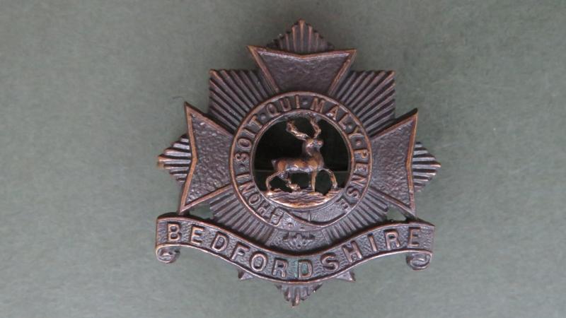 British Army Pre 1919 The Bedfordshire and Hertfordshire Regiment Officer's Service Dress Collar Badge