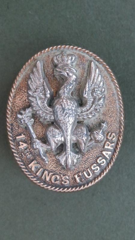 British Army Victorian Period 14th (King's) Hussars Cap Badge