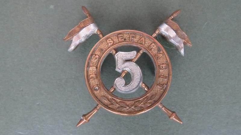 British Army Victorian / Edwardian Period The 5th (Royal Irish) Lancers Cap Badge