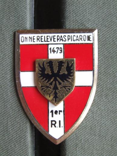 France 1st Infantry Regiment Pocket Crest