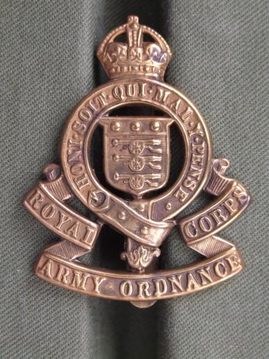 British Army Royal Army Ordnance Corps Pre 1947 Cap Badge