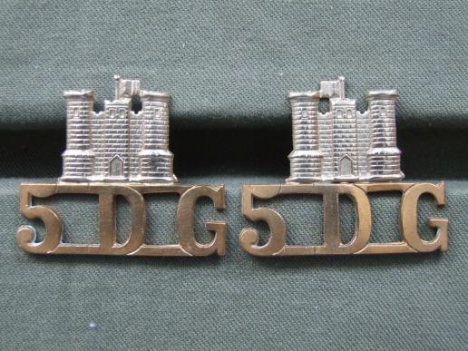 British Army The 5th Royal Inniskilling Dragoon Guards Shoulder Titles 