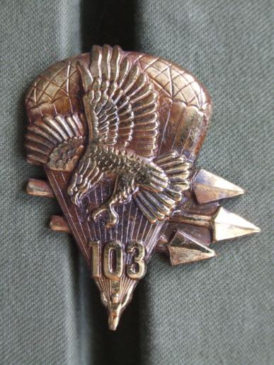 Belarus 103rd Guards Airborne Division Pocket Crest / Parachute Badge 
