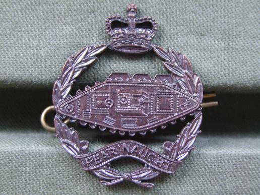 British Army Royal Tank Regiment EIIR Officers Service Dress Collar Badge 