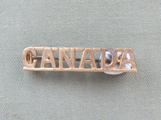 Canada WW2 Period Shoulder Title