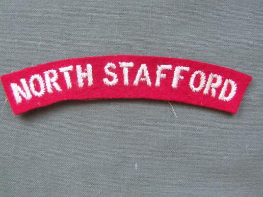 British Army The North Staffordshire Regiment Shoulder Title