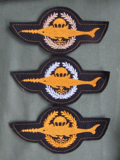 Germany Navy Combat Swimmer (Kampfschwimmer) Winter Dress Qualification Badge Set