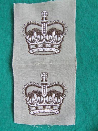 Australia Army Obsolete Warrant Officer Class 2 Summer Dress Rank Badges