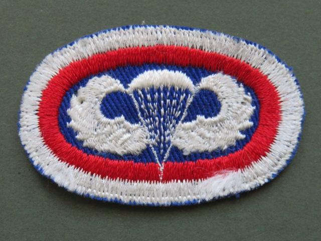 USA Army 11th Airborne Division HQ Basic Parachute Wings Oval