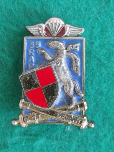 France 35e R.A.P. (Airborne Artillery Regiment) Pocket Crest