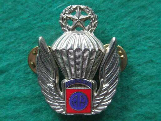 USA Army 82nd Airborne Division Master Freefall Parachute Wings