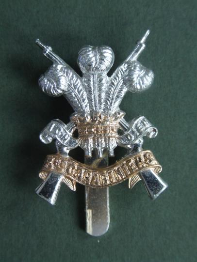 British Army 3rd Carabiniers (Prince of Wales's Dragoon Guards) Cap Badge