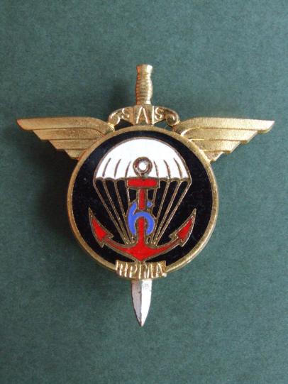France 6e R.P.I.M.a (Regiment Parachutiste d' Infanterie de Marine) Pocket Crest