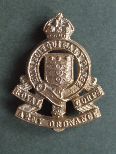 British Army Royal Army Ordnance Corps Pre 1947 Cap Badge