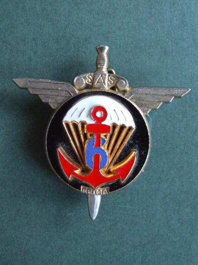 France 6e R.P.I.M.a (Regiment Parachutiste d' Infanterie de Marine) Pocket Crest