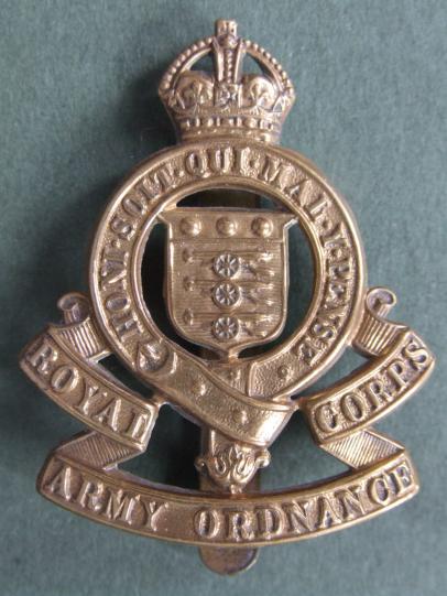 British Army Royal Army Ordnance Corps Pre 1947 Cap Badge