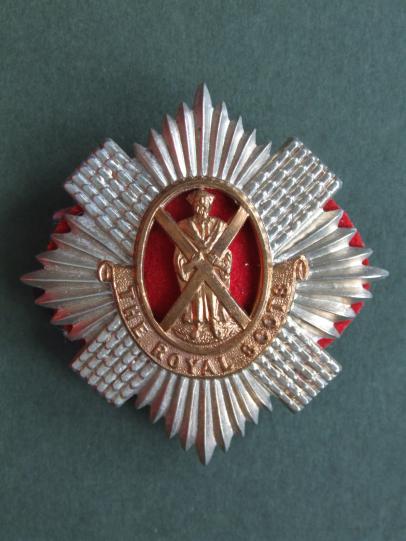 British Army QVC Period The Royal Scots 1st Battalion Helmet Plate Centre