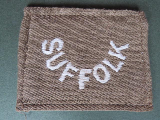 British Army WW1 The Suffolk Regiment 