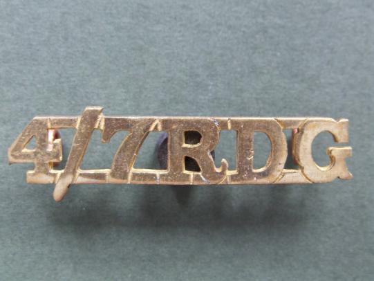 British Army 4th/7th Royal Dragoon Guards Shoulder Title