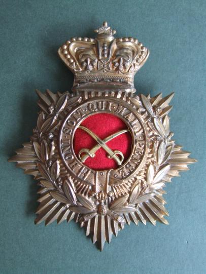 British Army 1878-1901 Army Gymnastic Staff Other Ranks Victorian Helmet Plate