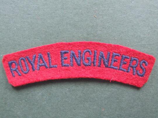 British Army WW2 Royal Engineers Shoulder Title