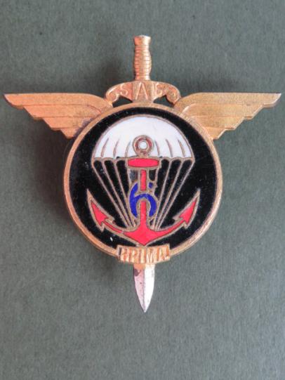 France 6e R.P.I.M.a (Regiment Parachutiste d' Infanterie de Marine) Pocket Crest