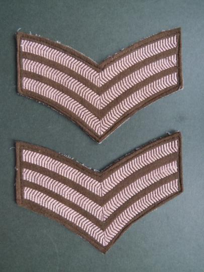 British Army 1950's / 1960's Household Cavalry Sergeants Rank Chevrons