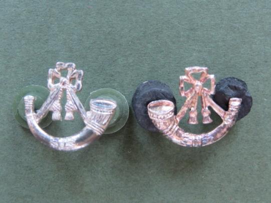 British Army Light Infantry Officer's Collar Badges