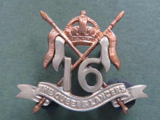 British Army The 16th/5th Lancers Collar Badge