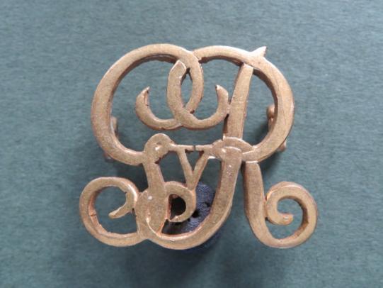 British Army King GV Royal Cypher Shoulder Badge