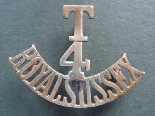 British Army 4th Territorial Battalion Royal Sussex Regiment Shoulder Title