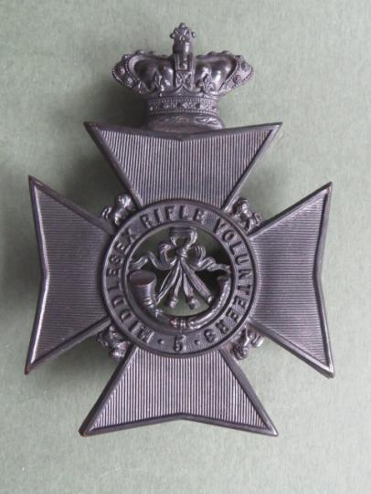 British Army 5th Middlesex (West Middlesex) Volunteer Rifle Corps (Harrow Rifles) Helmet Plate