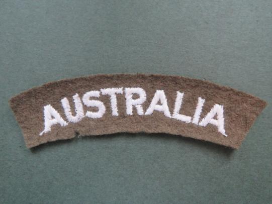 Australia WW2 Period Shoulder Title
