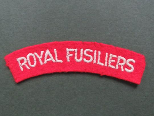 British Army The Royal Fusiliers Shoulder Title