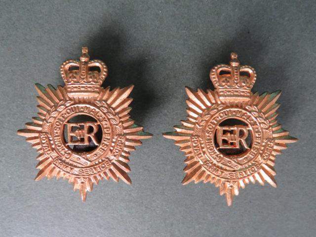 British Army EIIR Royal Army Service Corps Collar Badges