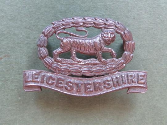 British Army The Leicestershire Regiment Officer's Service Dress Collar Badge