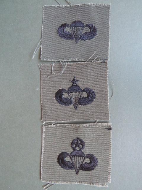 USA Army Subdued Parachute Wings Set